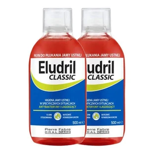 Lot de 2 flacons de 500 ml, Eludril Classic, bain de bouche