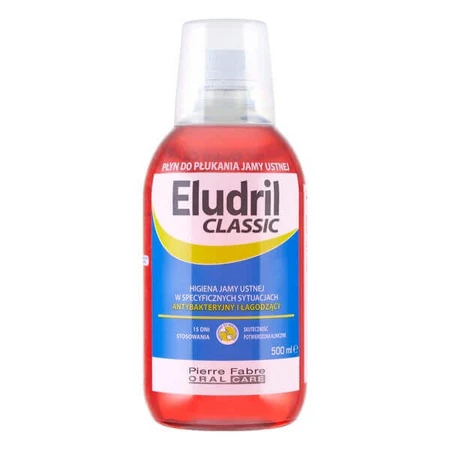 Lot de 2 flacons de 500 ml, Eludril Classic, bain de bouche