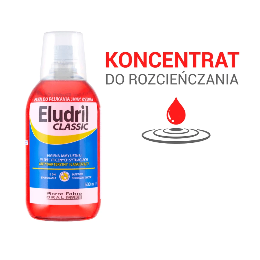 Set van 2 x 500 ml, Eludril Classic, mondwater
