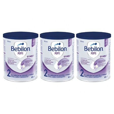 Bebilon Pepti 2 Syneo Infant Formula, for infants 6 months and older, 3 x 400 g, Nutricia