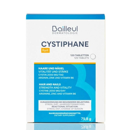 Cystiphane pentru pǎr şi unghii, 2x120 comprimate, Bailleul