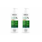 Șampon anti-mătreață pentru păr normal-gras Dercos, 2x390 ml, Vichy