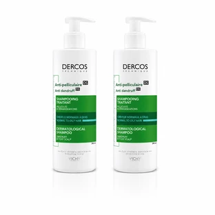 Șampon anti-mătreață pentru păr normal-gras Dercos, 2x390 ml, Vichy