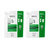 Rezerva eco sampon anti-matreata pentru par normal-gras Dercos, 2x390 ml, Vichy