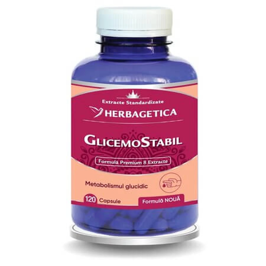Glicemostabil, 120 cápsulas, Herbagetica