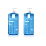 Lipikar Gel detergente, 2x1 L, per pelli sensibili, La Roche-Posay
