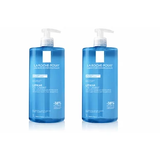 Lipikar Gel de curățare, 2x1L, pentru piele sensibilă, La Roche-Posay