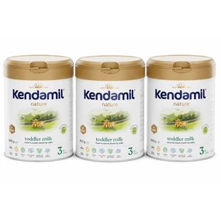 Kendamil Bio Nature 3 HMO+, latte junior, dopo 10 mesi, 3x800 g