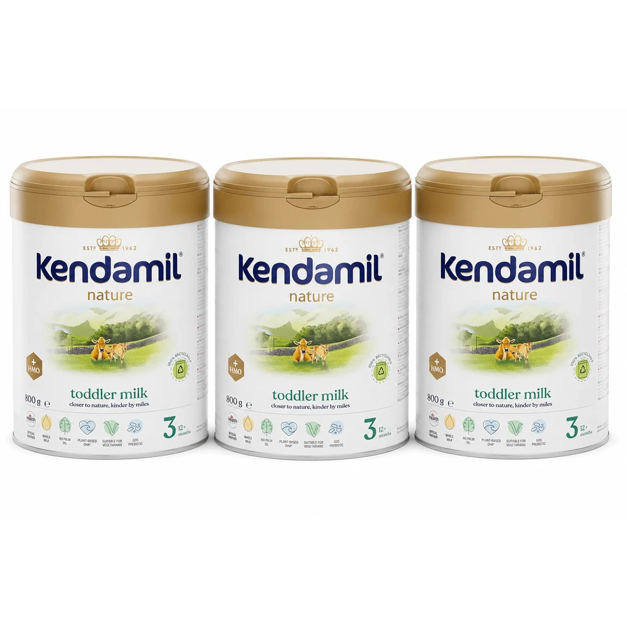 Kendamil Nature 3 HMO+ lapte pentru copii, peste 12 luni, 3x800 g, Kendal Nutricare