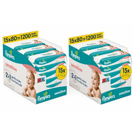 Salviette PAMPERS Sensitive XXL Mensili 30x80 2400 