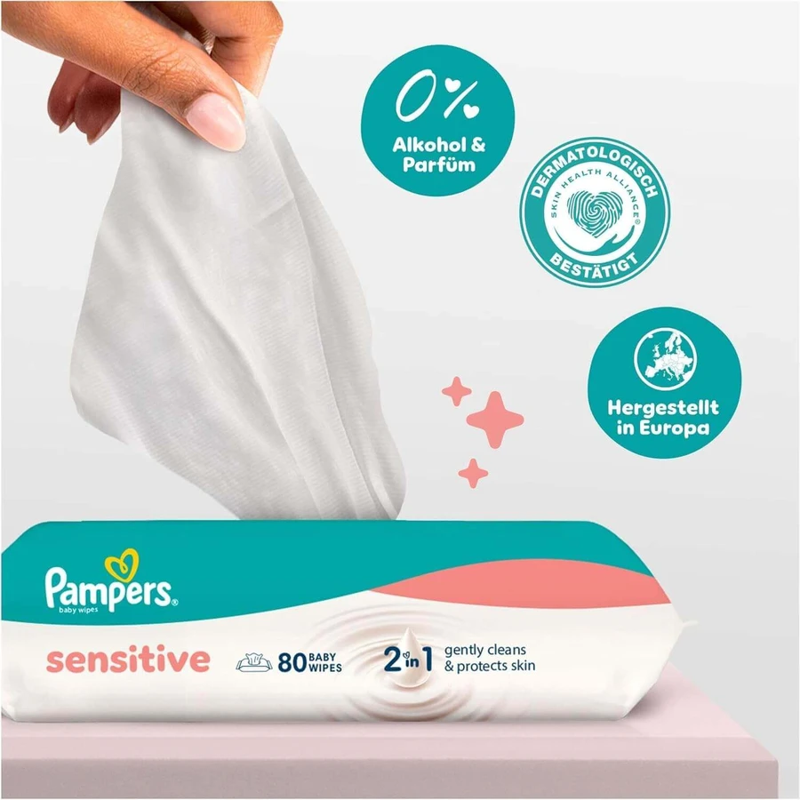 Salviette PAMPERS Sensitive XXL Mensili 30x80 2400 