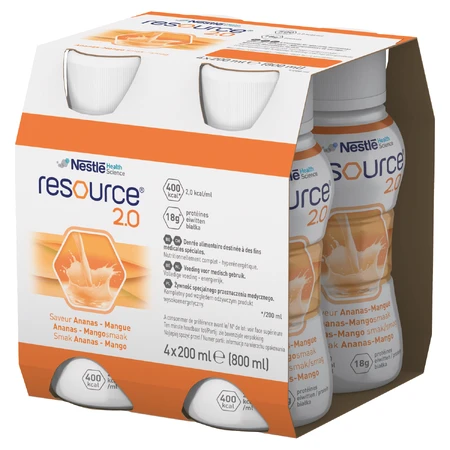 Resource 2.0, preparat nutritiv, aromă de ananas-mango, 16x200 ml