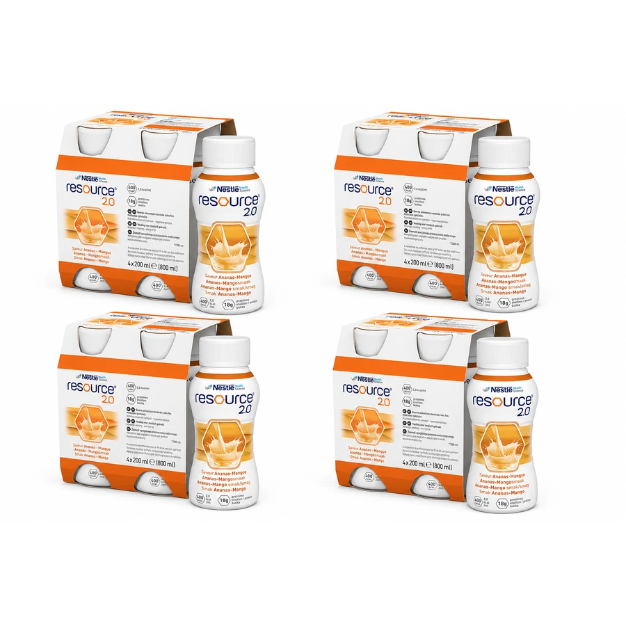 Resource 2.0, preparat nutritiv, aromă de ananas-mango, 16x200 ml