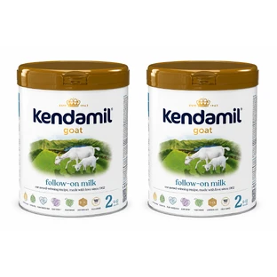 Kendamil Goat 2 - Latte di proseguimento a base di latte di capra, da somministrare dopo i 6 mesi, 2 confezioni da 800 g, Kendal Nutricare