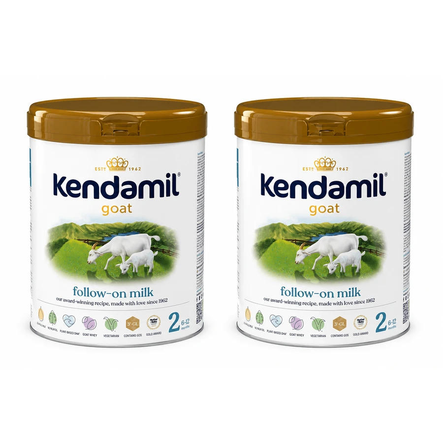 Kendamil Goat 2 Follow-on Formula with Goat's Milk, for use after 6 months, 2 x 800 g, Kendal Nutricare