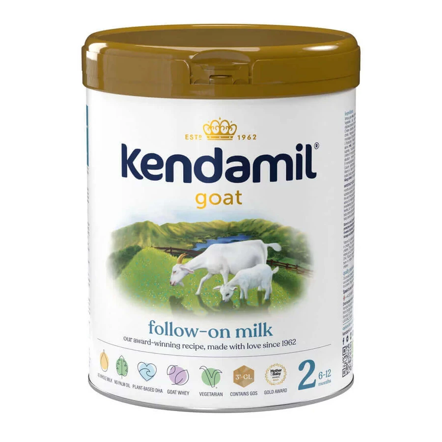 Kendamil Goat 2 Follow-on Formula with Goat's Milk, for use after 6 months, 2 x 800 g, Kendal Nutricare