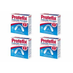 Foi adezive pentru proteze dentare Protefix, 4x30 bucăți, Alb