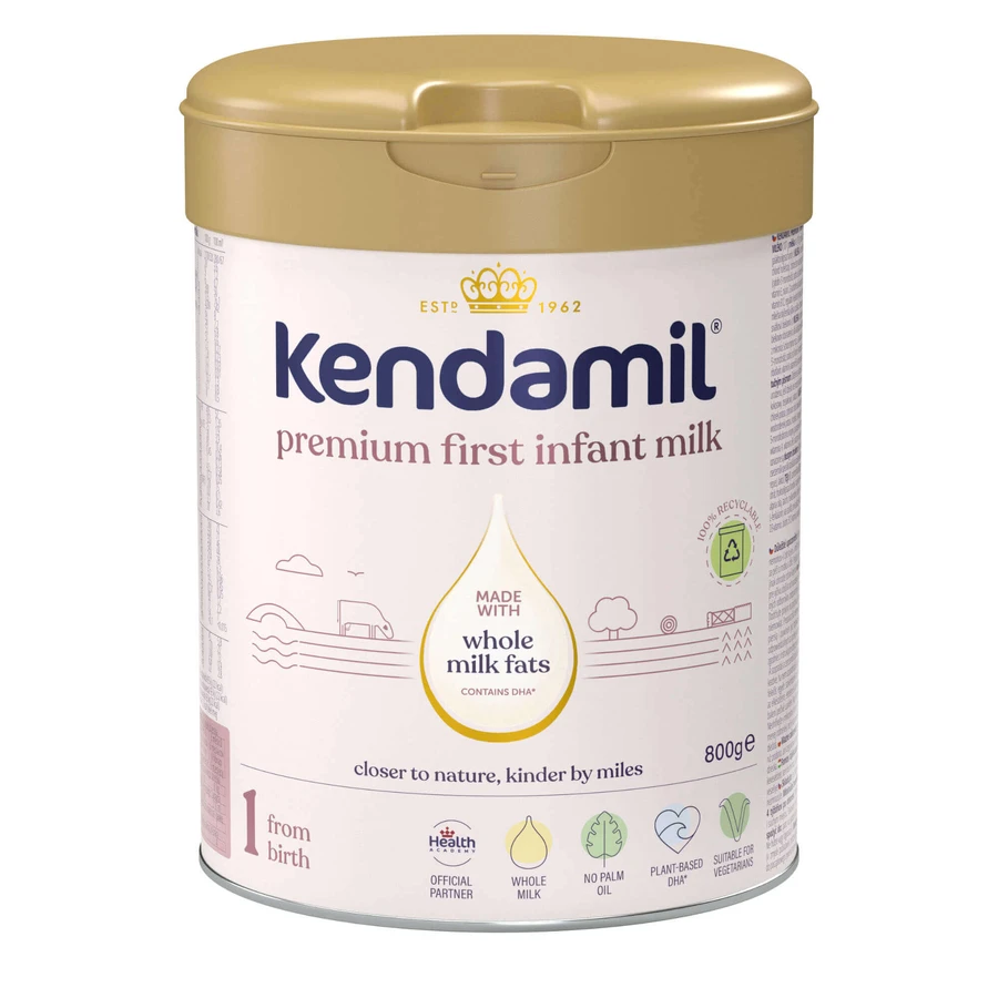 Kendamil Premium 1 DHA+ Infant Formula, from Birth, 2x800 g, Kendal Nutricare