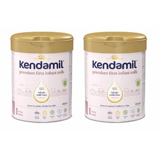 Kendamil Premium 1 DHA+ Infant Formula, from Birth, 2x800 g, Kendal Nutricare