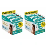 PAMPERS Wipes Baby Aqua Soft Touch (30 Packs of 60 pieces) 1800 pieces
