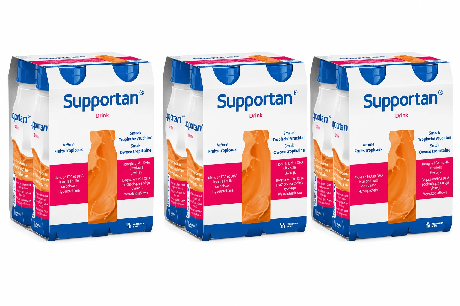 Supportan Nutritional Drink with Tropical Fruit Flavor, 12 x 200 ml,…