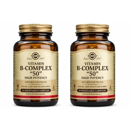 Solgar B-Complex "50", 2x50 capsule vegetale