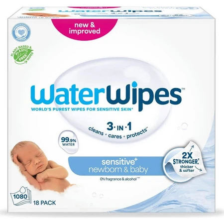 WATERWIPES Șervețele ecologice cu 99,9% apă, 120x18=2160 bucăți