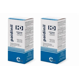 Paidinil HD Sospensione orale al 12%, al gusto di fragola, 2 x 300 ml, Epitech