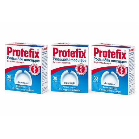 Protefix Kieferunterlage Fixierpolster - denture adhesive cushions - 3x30 Stück