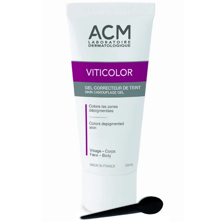 ACM Viticolor, Tönungsgel für Haut mit Depigmentierungsflecken, 2x50 ml