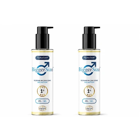 Medica-Group Bigger Size Gel für Penisvergrößerung, 2x150 ml