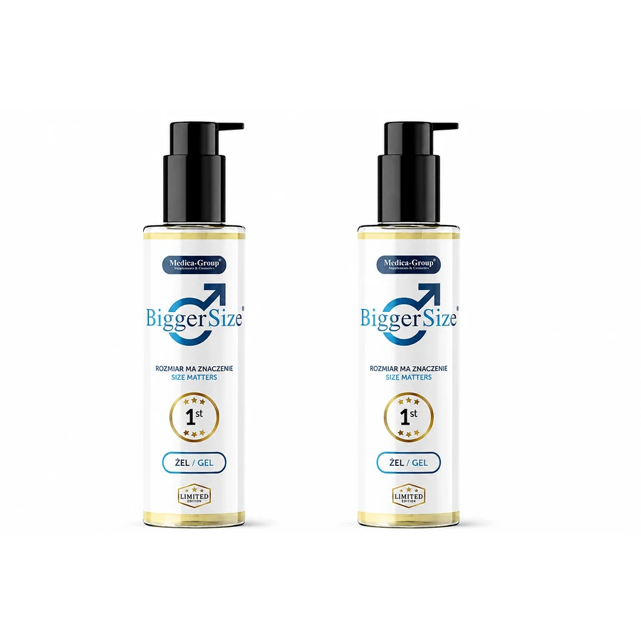 Medica-Group Bigger Size Gel für Penisvergrößerung, 2x150 ml
