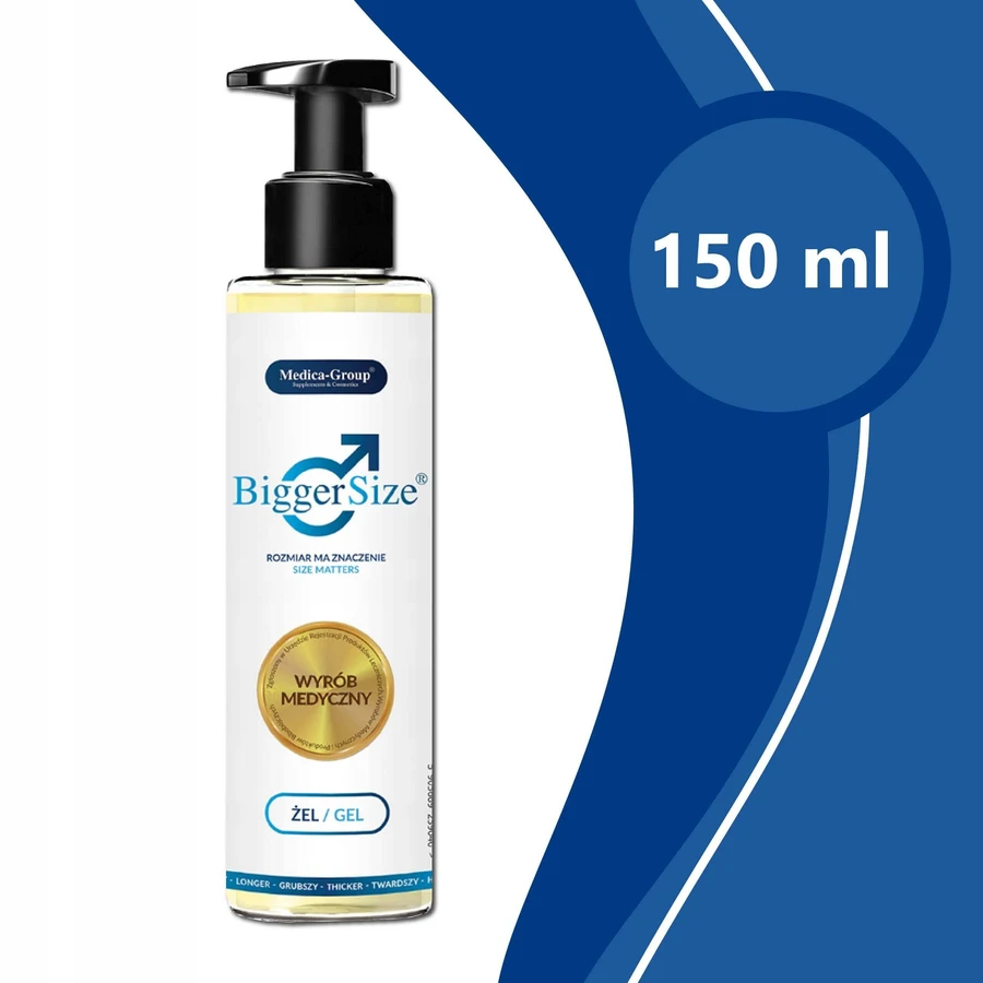 Medica-Group Bigger Size Gel für Penisvergrößerung, 2x150 ml