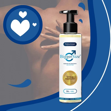 Medica-Group Bigger Size Gel für Penisvergrößerung, 2x150 ml