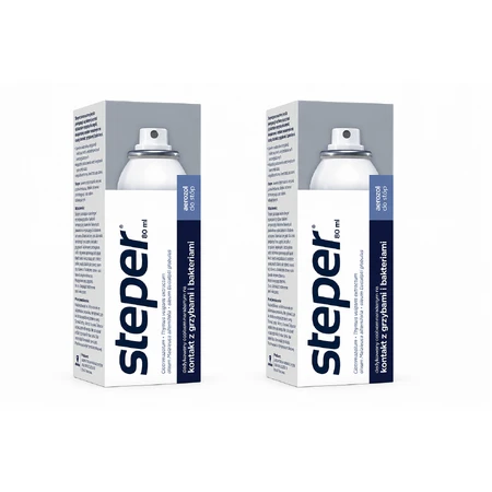 Steper, aerozol do stóp, 2x80ml