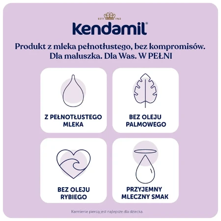 Kendamil Premium 1 DHA+, lait infantile, dès la naissance, 4x600 g