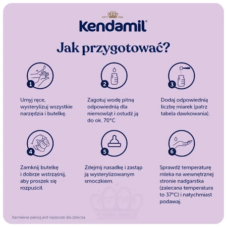 Kendamil Premium 1 DHA+, lait infantile, dès la naissance, 4x600 g