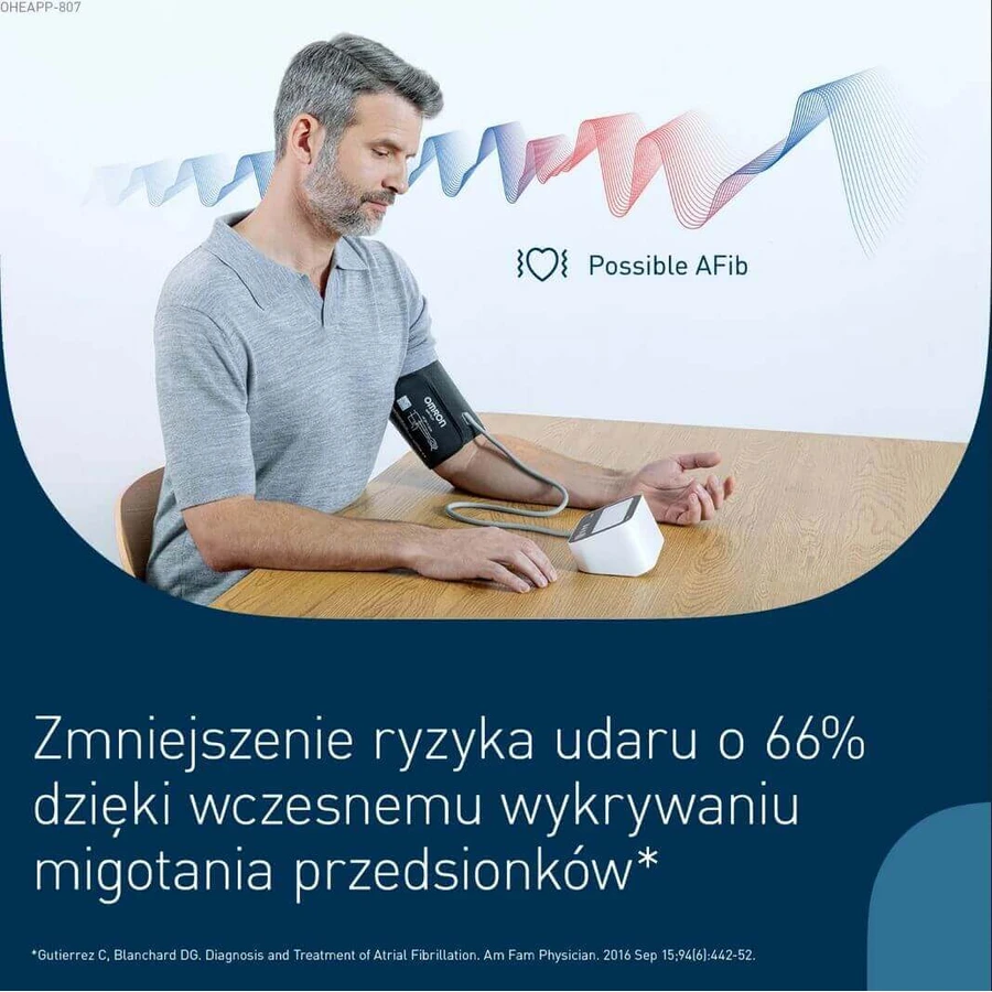 Omron M4 Connect Afib, tensiomètre automatique pour le bras avec bluetooth Set 2 it