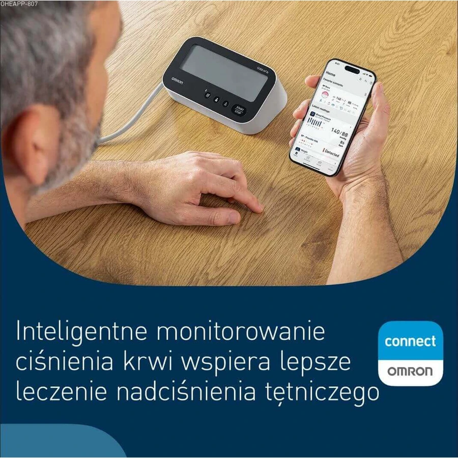 Omron M4 Connect Afib, tensiomètre automatique pour le bras avec bluetooth Set 2 it