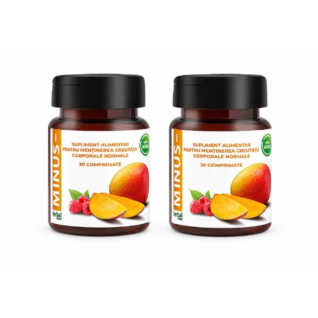 Minus Nahrungsergänzungsmittel zur Erhaltung des normalen Körpergewichts, 2x30 Tabletten, Herbal New Life