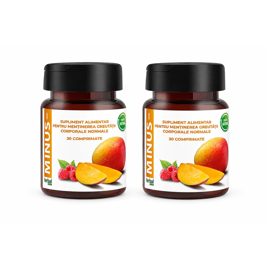 Minus Nahrungsergänzungsmittel zur Erhaltung des normalen Körpergewichts, 2x30 Tabletten, Herbal New Life