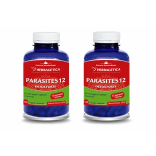 Parasites 12 Detox Forte, 2x120 capsule, Herbagetica 