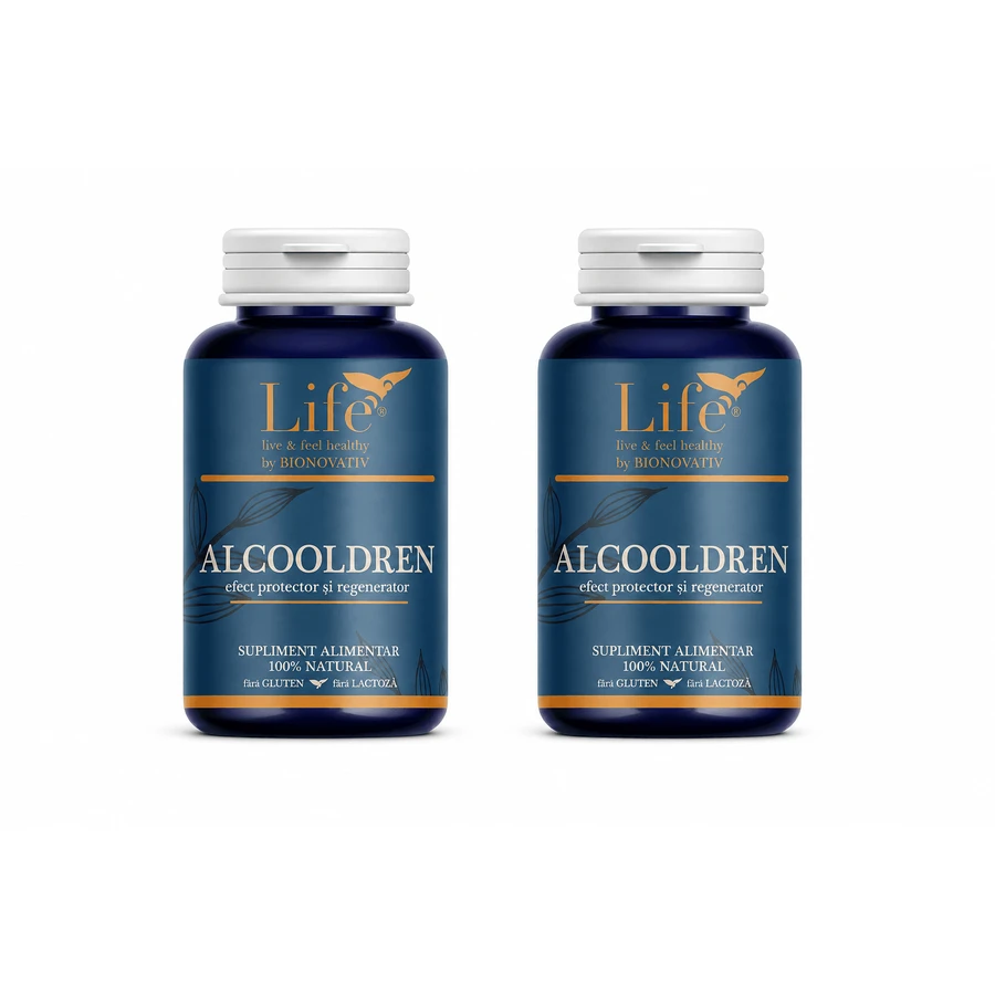 Integratore contro la voglia di alcol Alcooldren, 2x120 capsule, Bionovativ