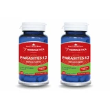 Parasites 12 Detox Forte, 2x60 capsule, Herbagetica