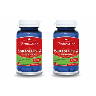 Parasites 12 Detox Forte, 2x60 capsule, Herbagetica