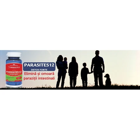 Parasites 12 Detox Forte, 2x60 capsule, Herbagetica