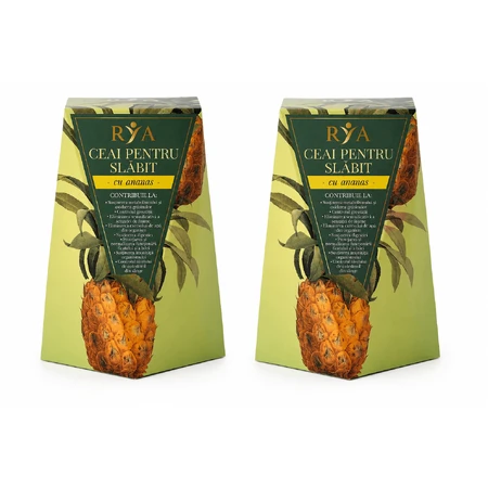 Tè dimagrante all’ananas, 2x60 g, Rya Vita
