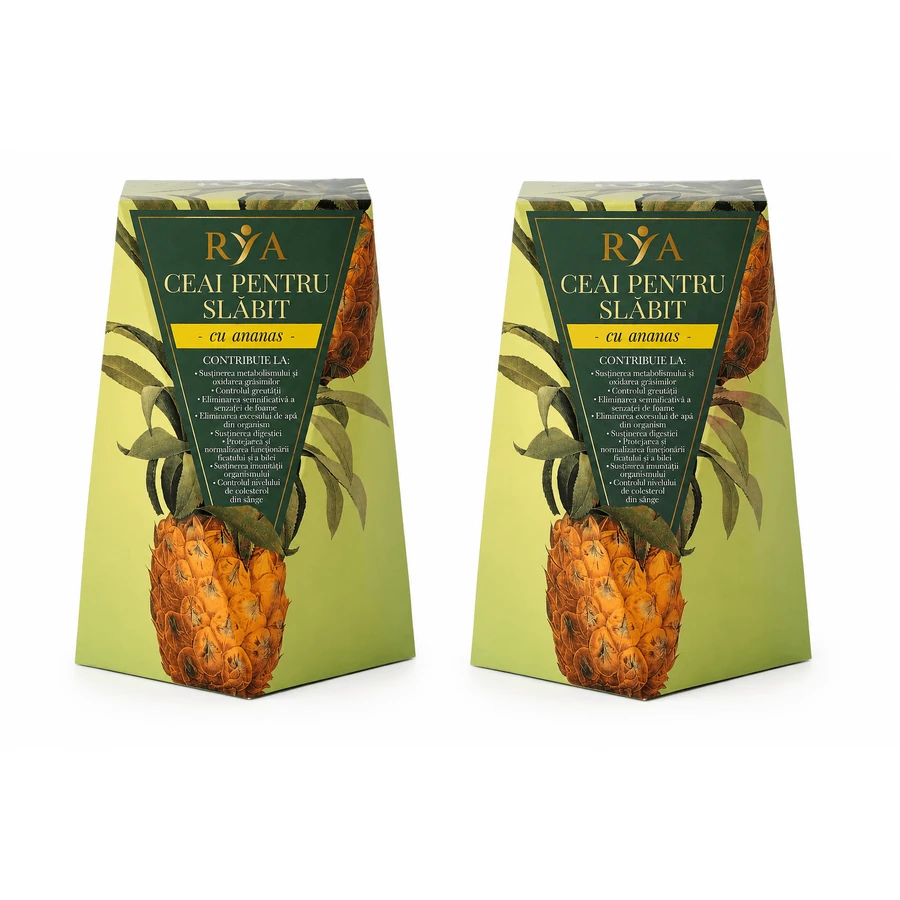 Tè dimagrante all’ananas, 2x60 g, Rya Vita