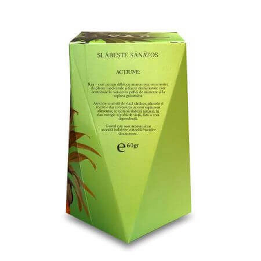 Tè dimagrante all’ananas, 2x60 g, Rya Vita