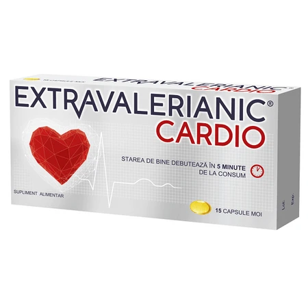 Extravalerianic Cardio, 3x15 capsule, Biofarm